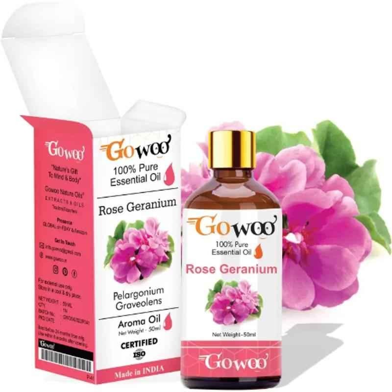 GoWoo 50ml Virgin & Undiluted Rose Geranium Oil, GoWoo-P-148