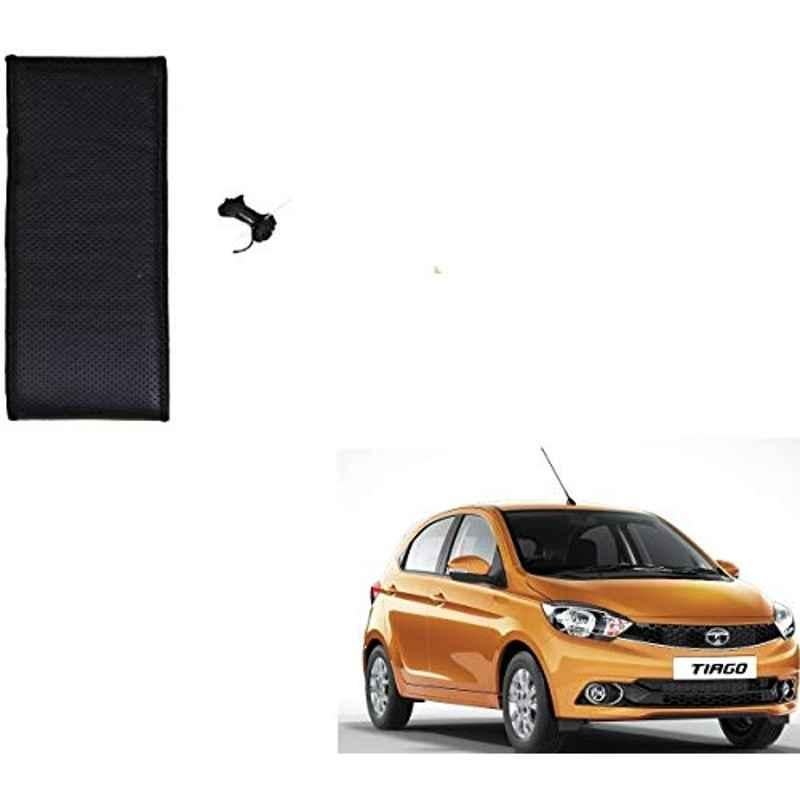 Kozdiko Faux Leather Black Stitchable Steering Wheel Cover for Tata Tiago