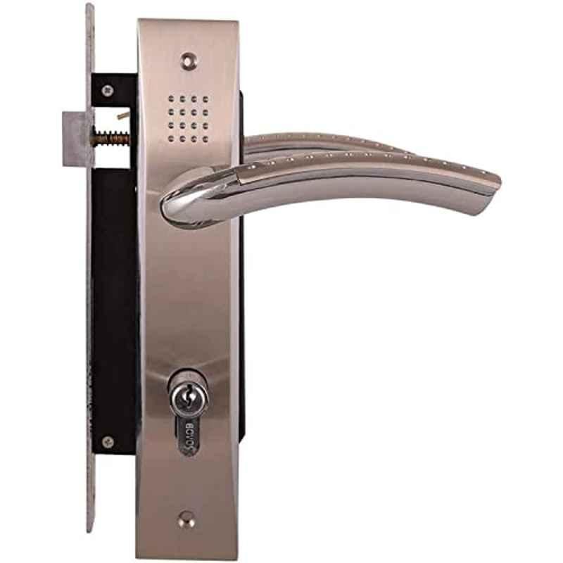 Rock 70mm Aluminium & Iron Chrome Plated Door Lockset with 85-45mm Lockbody