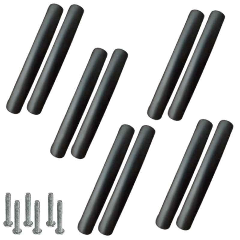 Atom 536 4 inch Black Matt Finish Zinc Cabinet Pull Handle (Pack of 10)