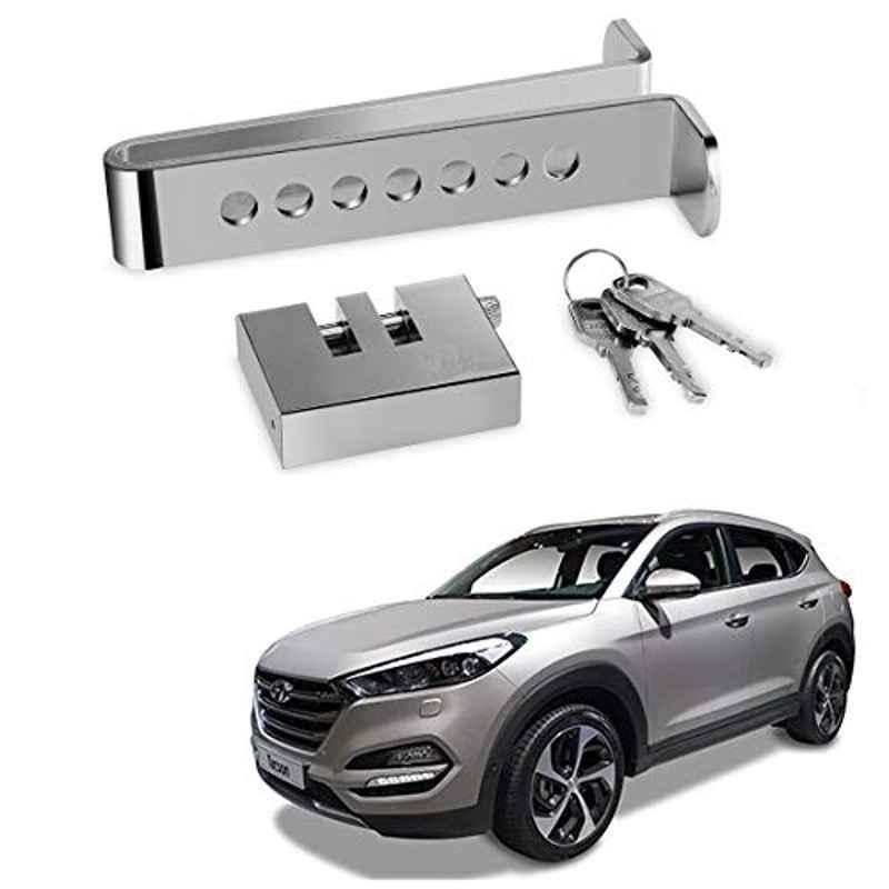 Kozdiko Stainless Steel Clutch & Brake Pedal Throttle Adjustable Anti Theft Car Lock for Hyundai Tucson