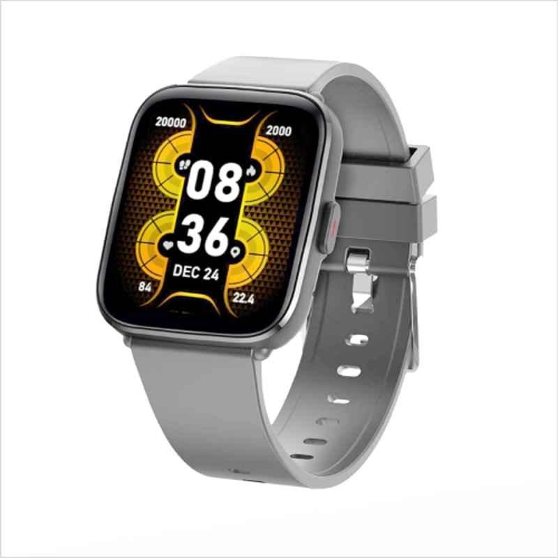 Gizmore GizFit Blaze PRO 1.69 inch Touchscreen Grey BT Calling Smartwatch