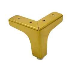 RAB 4 inch Stainless Steel Gold Sofa Leg, Y-LEG (Pack of 2)