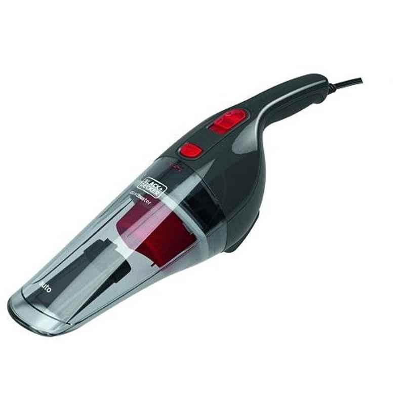 Black+Decker NV1210AV 12VDC Grey & Red Powerful Vacuum Cleaner for Car