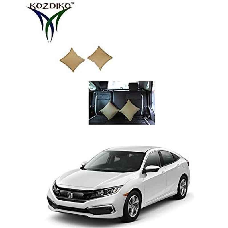 Kozdiko 2 Pcs Beige Car Seat Cushion Pillow Set for Chevrolet Optra