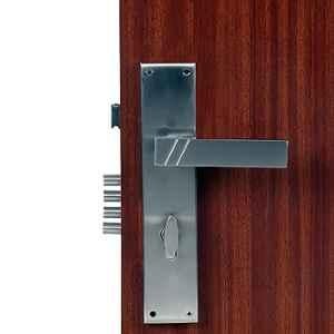 Handle Waala Sierra 10 inch 60mm Stainless Steel Satin Finish Cylindrical Plate One Side Key Mortise Door Lock Set