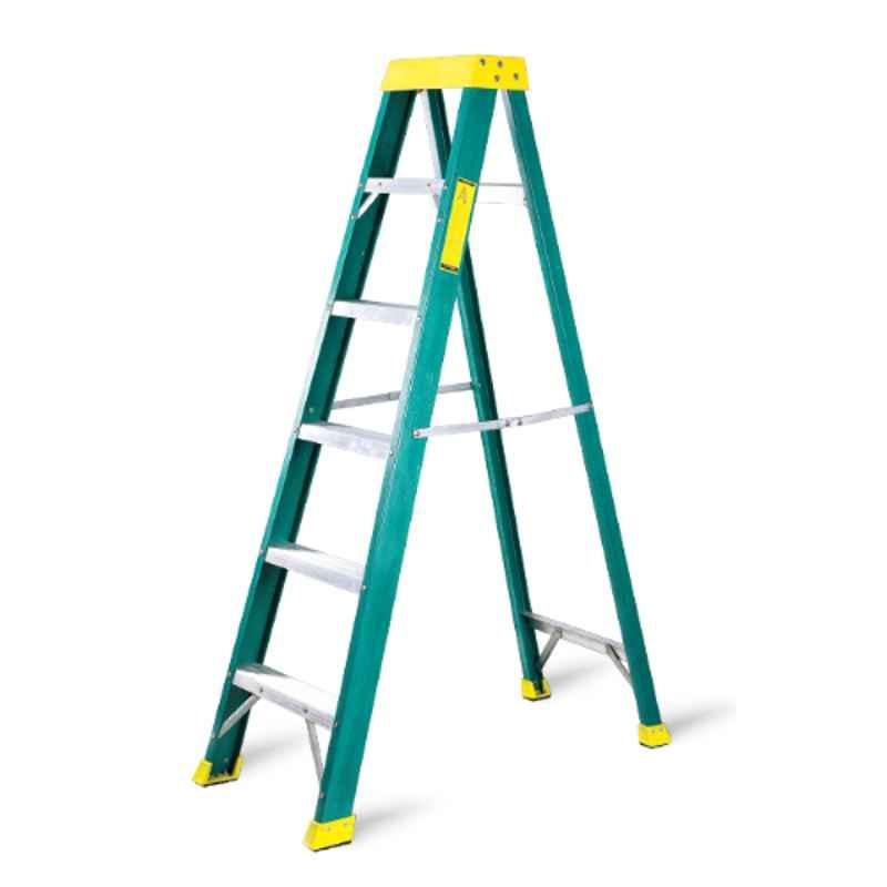 Topman 5 Step Fiber Glass Single Sided Ladder, FRPSS5