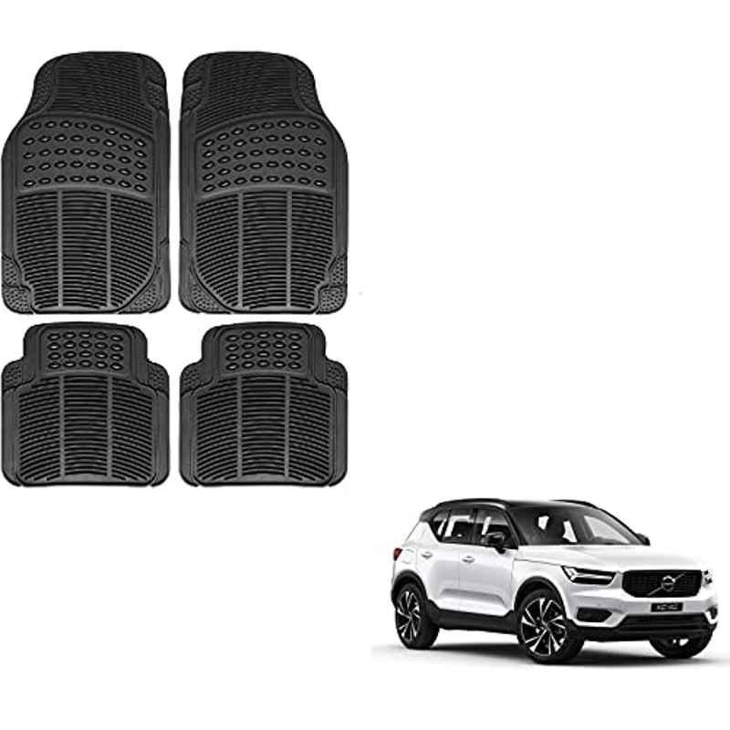 Kozdiko 4 Pcs Rubber Black Car Simple Foot Mat Set for Volvo XC40