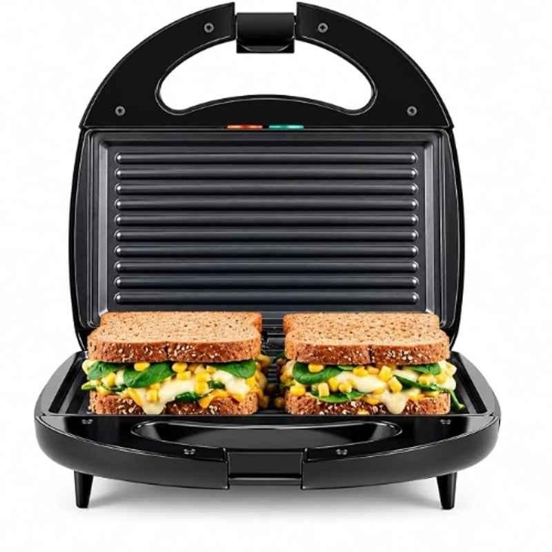 Thirdwind Grilly Pro Star 800W Sandwich Maker & Toaster with Non-stick Coating Fixed Cast Plate, Power Indicator, Auto Cut Off & 2 Years Warranty