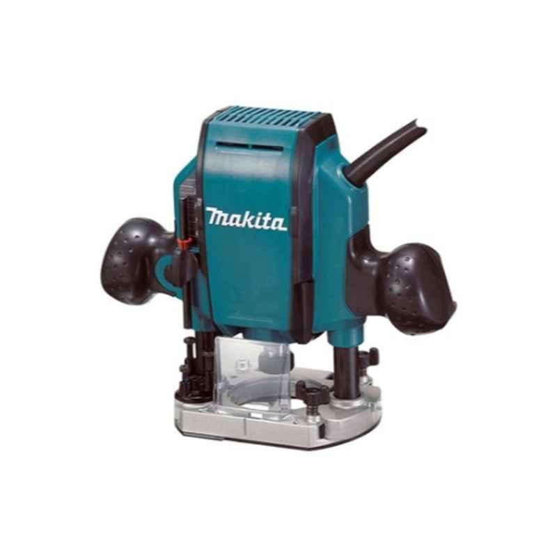 Makita 8mm 900W Blue & Black Professional Palm Router, RP0900