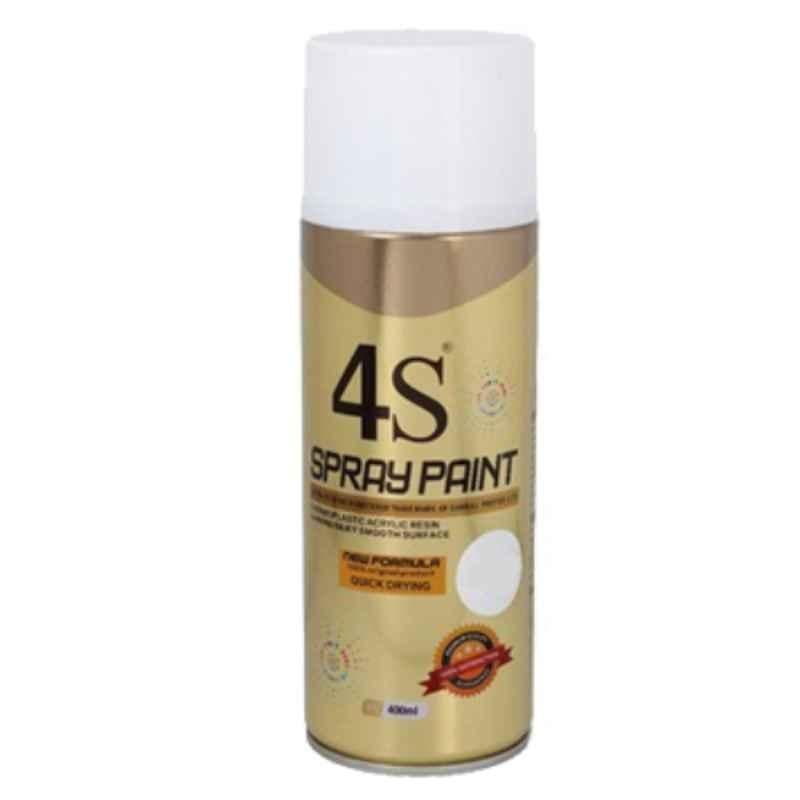 4S 400ml Ivory Aerosol Acrylic Spray Paint, 4S402 (Pack of 24)