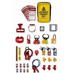Telly Safety Nylon Yellow Medium Lockout Tagout Kit for Electrical, Mechanical & Industrial Maintenance