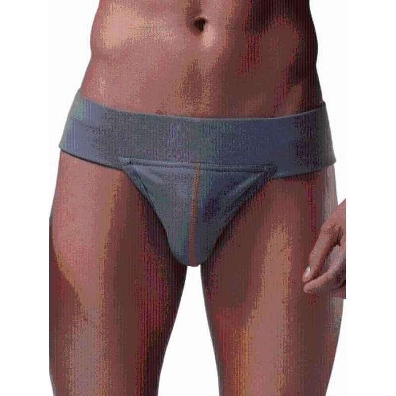 Matrica Cedar Grey Gym Supporter Briefs for Men, Size: L