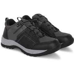 Ozarro Genuine Leather Steel Toe Black Safety Shoes, S4449, Size: 8