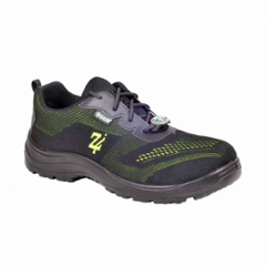 Zain Safety S1-SR Phantom Fit Knit Composite Toe Black Safety Shoes, Size: 6