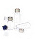Borosil 100 Pcs 2ml Amber Crimp Neck Vial with 11mm Silicone Cap, VC02A111ASC022 (Pack of 10)