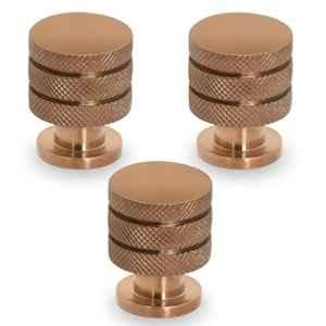Plantex Knobs for Drawer/Drawer Knobs/Cabinet Knobs/Drawer knobs Handle/Pull-Push Knobs for Home/Office Drawers (Pack of 3) Rose Gold