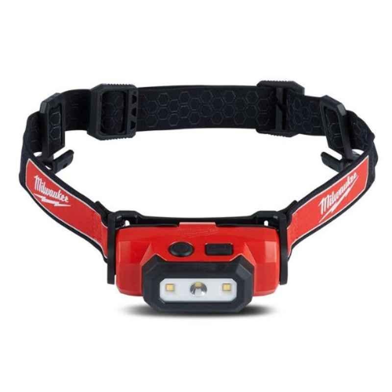 Milwaukee 475 lm Black & Red Rechargeable Headlamp, L4HL-201