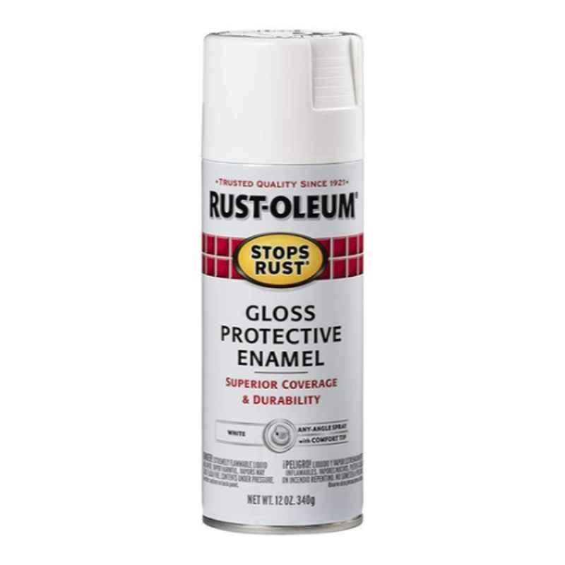Rust-Oleum Stops Rust 12 Oz Gloss White Paint Spray, 7792830