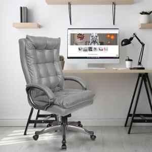Rose Diana Leatherette Grey High Back Executive Chair