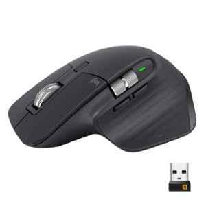 Logitech MX Master 3 Dark Grey Ultrafast Scrolling Wireless Mouse with 4000 Dpi, USB-C & Bluetooth