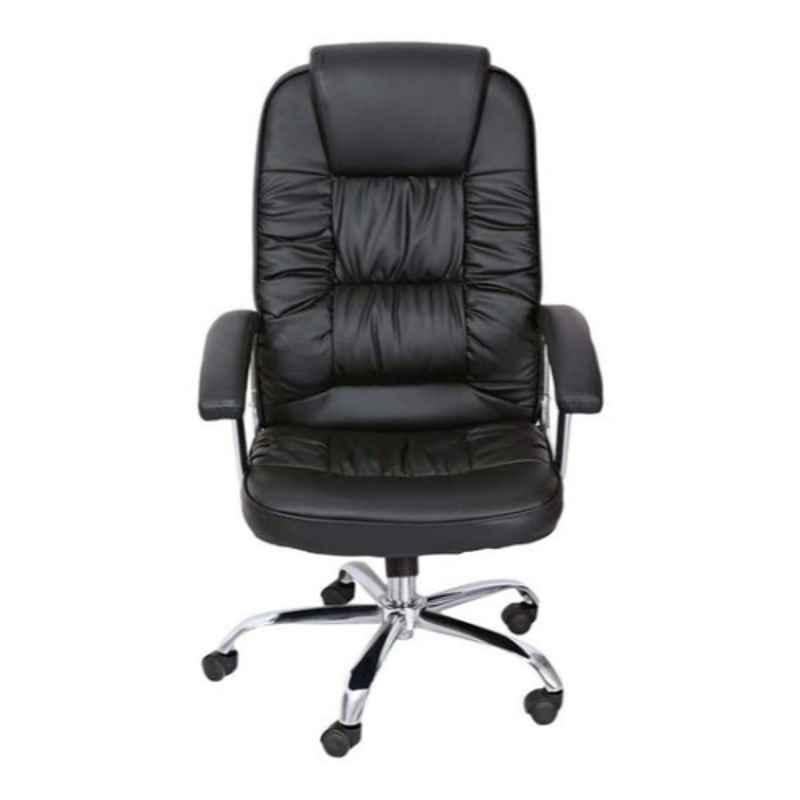 Karnak 10 kg 48x90x50cm PU Leather & Foam Black Executive Office Chair, KC98