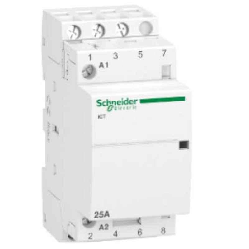 Schneider Acti9 25A 220-240V 3-NO 3 Pole White Contactor, A9C20833