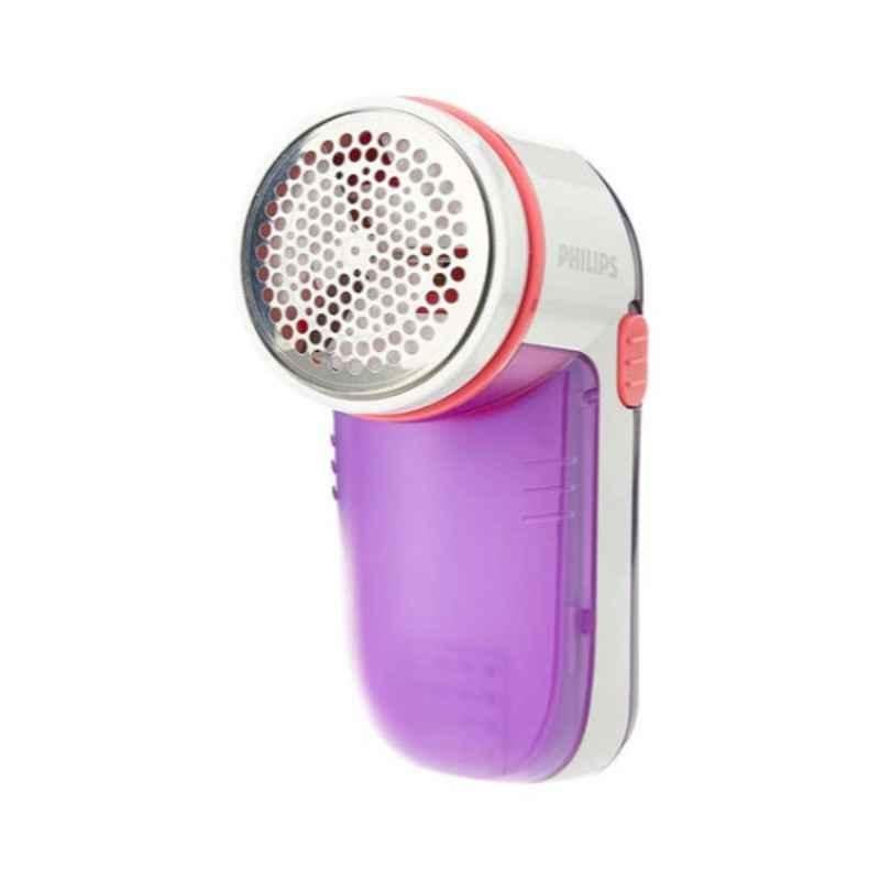 Philips 10.2x8.4x17.3cm Purple & White Battery Operated Fabric Pills Shaver, GC026/30