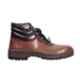 Liberty 7198-02 Warrior Brown Leather Steel Toe Work Safety Shoes, Size: 8