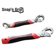 AOW Multi-Function Universal Quick Snap'N Grip Adjustable Wrench Spanner (Pack of 2) S-11