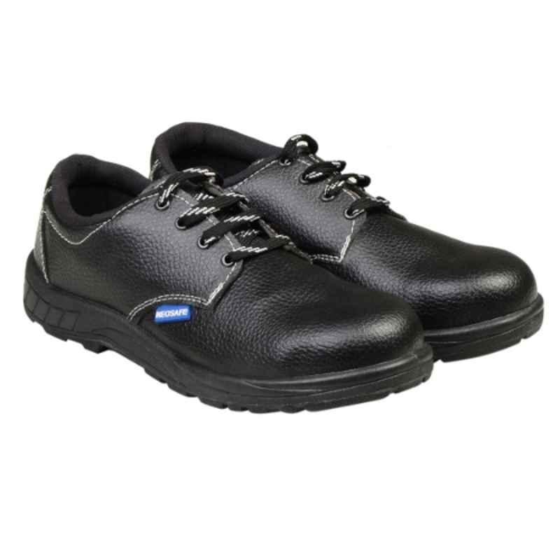 NEOSafe A5055 Yodha Leather Black Strobeled Work Safety Shoes, Yodha-9, Size 9