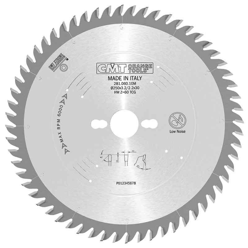 CMT 281.060.10M 250mm HW Laminated Chipboard Saw Blade