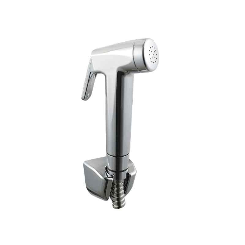Hindware Brisk Brass Chrome Finish Health Faucet with 1.5m Hose Pipe & Hook, F160110CP