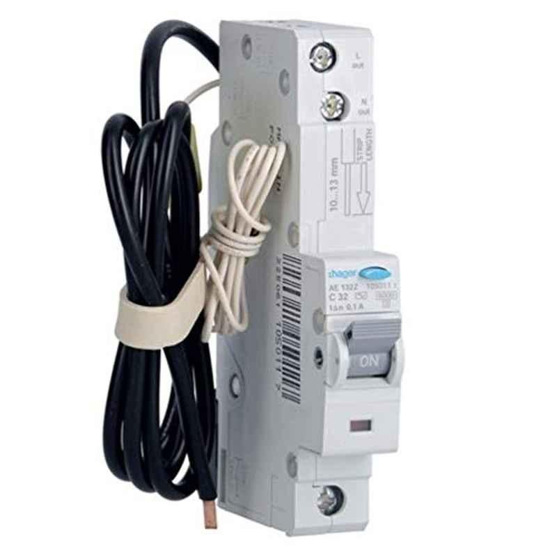 Hager 6kA Residual Current Circuit Breaker with Over Current Protection, AE132Z