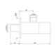 Jaquar Aria White Matt Angular Stop Cock with Wall Flange, ARI-WHM-39053