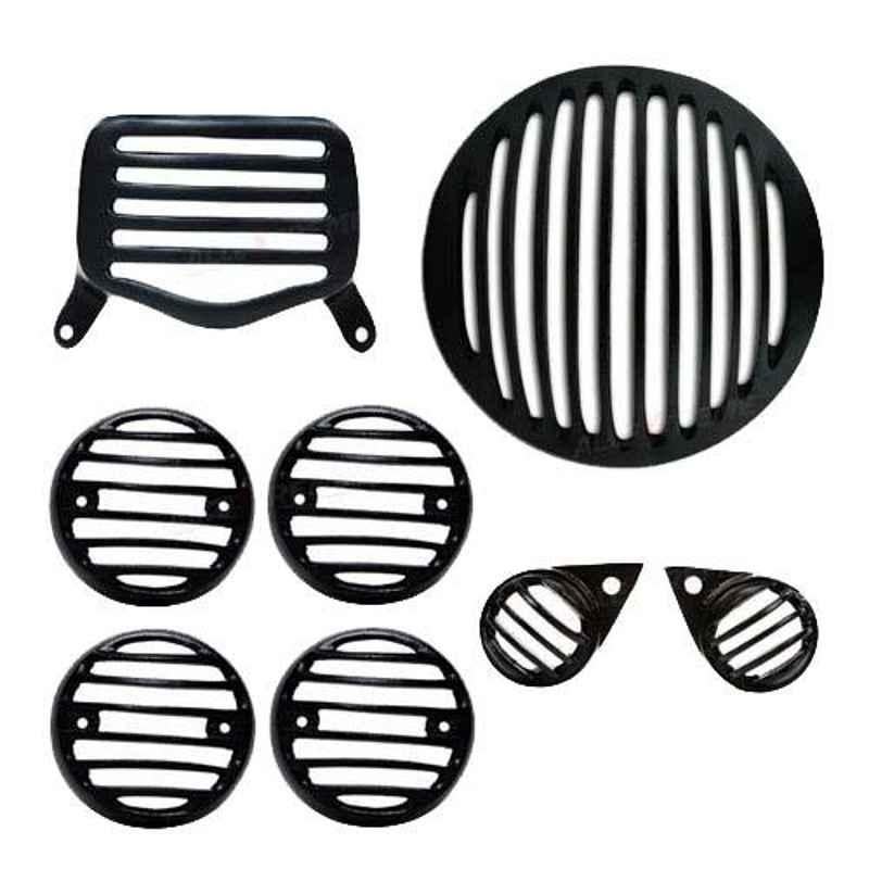 AllExtreme EXPGS8P 8 Pcs Black Grill Set-picture-39