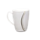 Deco Pride 250ml Ceramic Silver Gold Band Design Coffee Mug, CM(6)-109-73G (Pack of 6)