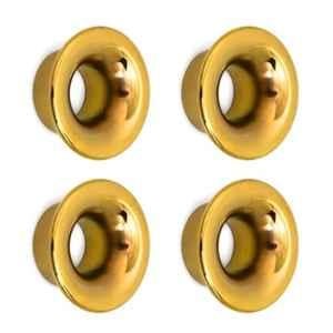 Plantex Knobs for Drawer/Drawer Knobs/Round Knobs for Cabinets/Pull-Push Knob for Home/Office Cabinet- (Pack of 4) Gold