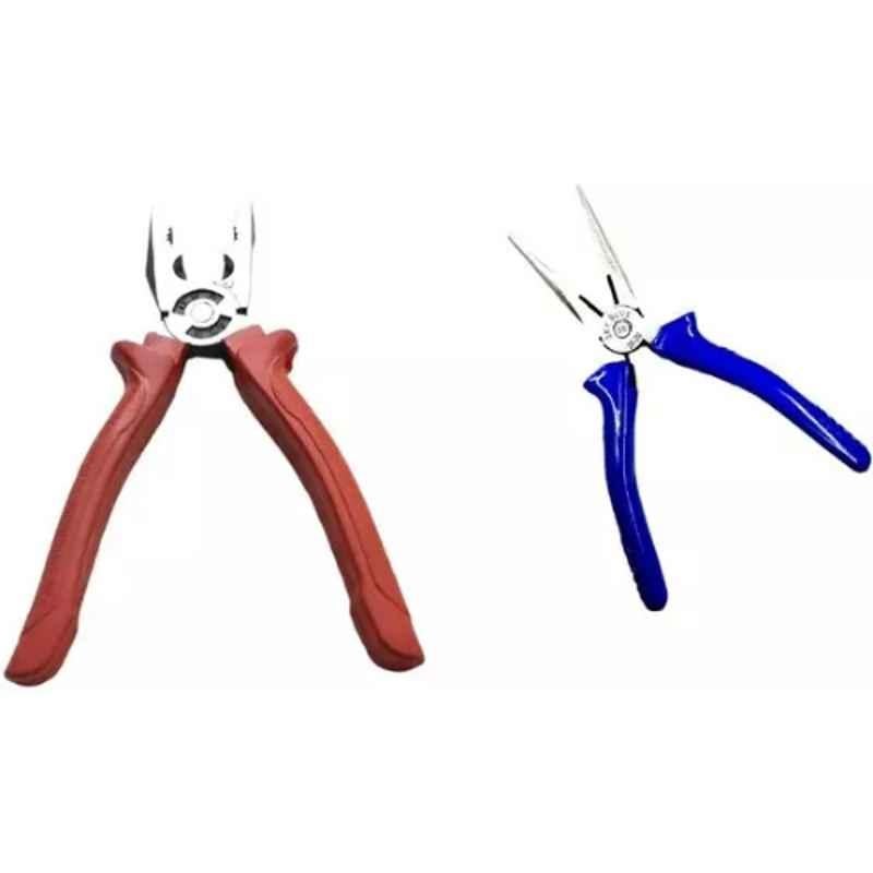 Sky Blue 2 Pcs 7.8 inch Lineman Plier Combo, SBE_PLIER_COMBO_MOD_01147