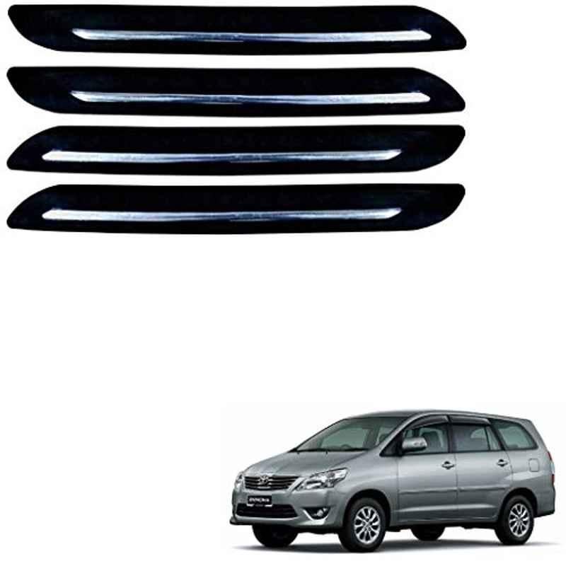 Kozdiko 4 Pcs Single Chrome Bumper Protector Set for Toyota Innova