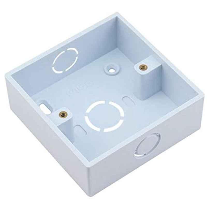 Reliable Electrical Pvc Socket Box Wall Mount For Socket Base Surface Box Back Box Wall Switch Box (5, 6x3)