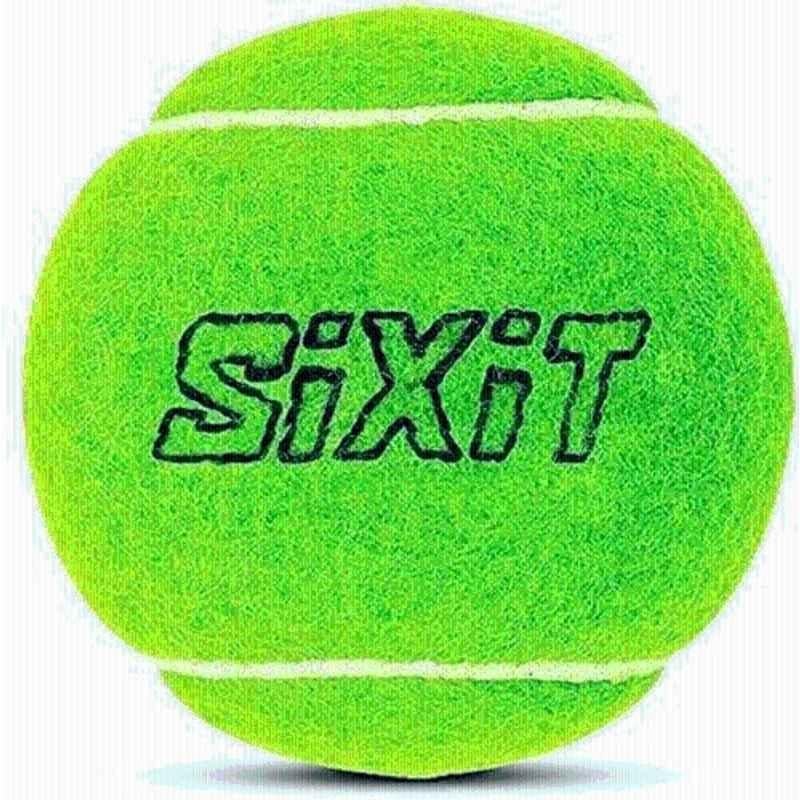 Sixit Lite Green Standard Tennis Cricket Tennis Ball (Pack of 6)