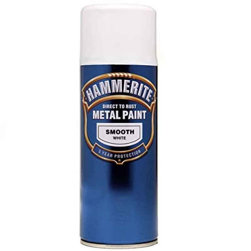 Hammerite 400ml White Direct to Rust Metal Paint, 2460451