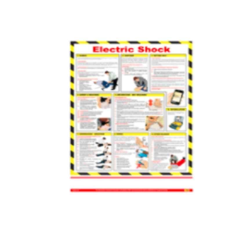 LOTO-LOK 750X500mm Plastic Electric Shock Poster, EL-01