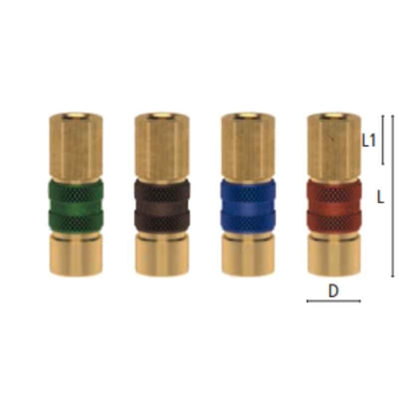 Ludecke ESMK18IABG G1/8 Double Shut Off Safety Quick Female Thread Connect Coupling