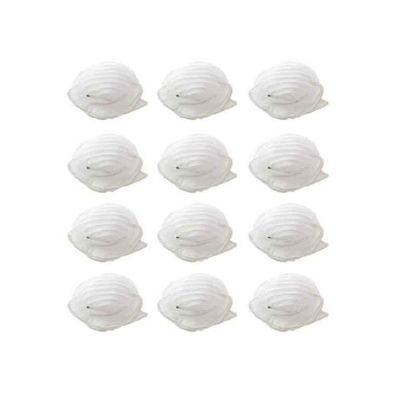 Suber Deal White Cotton Dust Mask, SBD-421 (Pack of 12)