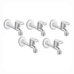 Fastgear Prime Stainless Steel Silver Chrome Finish Long Body Tap, FG2447 (Pack of 5)