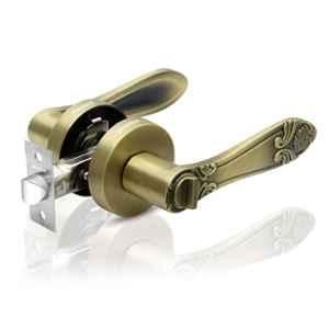 Plantex Heavy-Duty Door Bathroom Door Lock/Mortise Keyless Handle Set for Home/Bathroom/Balcony/Store Room DTM-628, Antique Brass