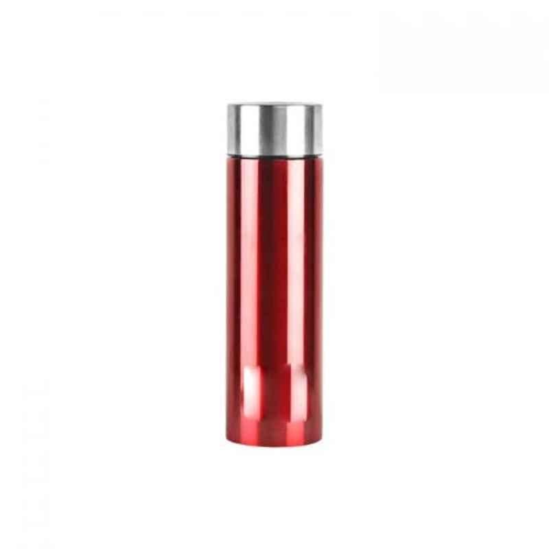 Cello H2O 1000ml Stainless Steel Red Single Wall Water Bottle, 405CSSB0435