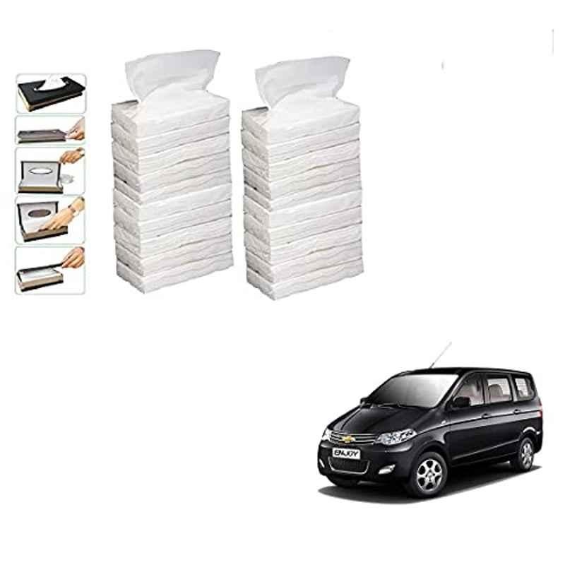 Kozdiko 100 Pulls Dispenser Box Refiller Tissue Paper with 200 Sheets for Chevrolet Enjoy (Pack of 20)